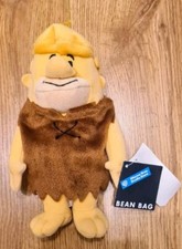 Barney Rubble Bean Bag Soft Toy Flintstone 7.5" Plush Warner Bros Studio Store 