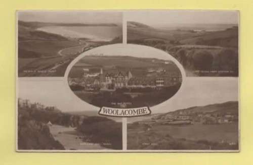 351001 postcard woolacombe - postcard,