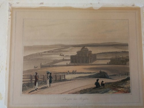 Original coloured aquatint - original,