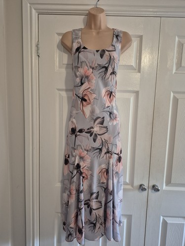 Pink grey floral lined - &,