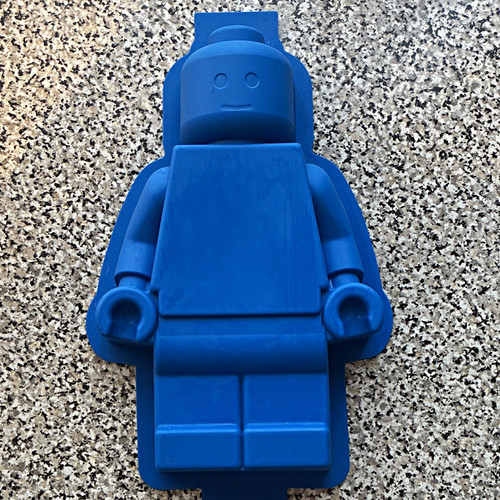 Blue silicone figure baking - blue,