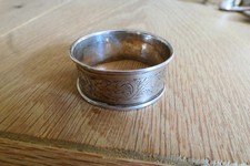 Swirls Silver Napkin ring slim