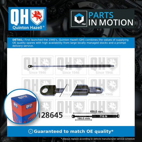 Boot gas strut fits - gas, 900