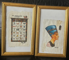 Two Framed  Handmade Egyptian