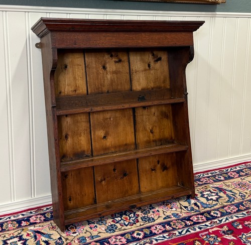 Antique english plate rack - english,