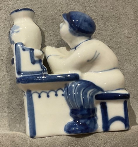 Vintage gzhel ussr cobalt blue - gzhel,