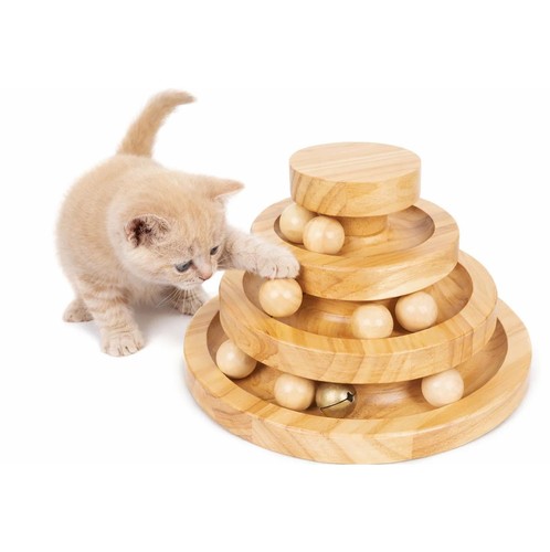 Wooden cat toys for indoor - toys,