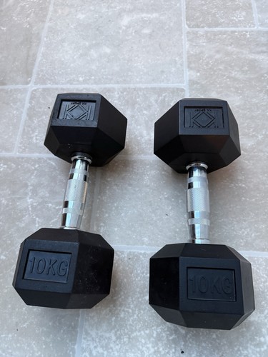 Hex dumbbells set 10kg - set,