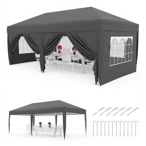 Garvee grey pop gazebo - grey, pop-up