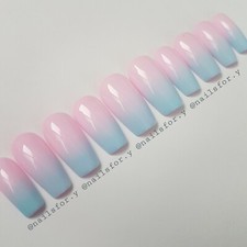 Custom Press on nails..rose /