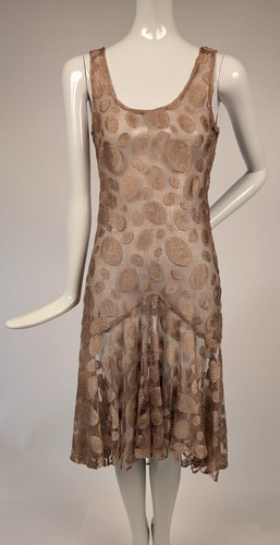 Antique late 1920 ecru - antique, dot