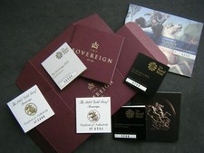 Royal Mint UK PROOF SOVEREIGN CERTIFICATES 1981 to 2022 - Choose your year 