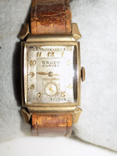 Vintage 1940s or 1950's Gruen Curvex Precision  Mens Wristwatch