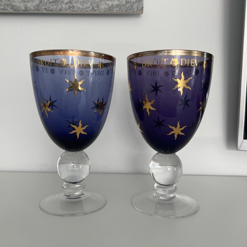 Hrp purple gilt - hrp, goblets