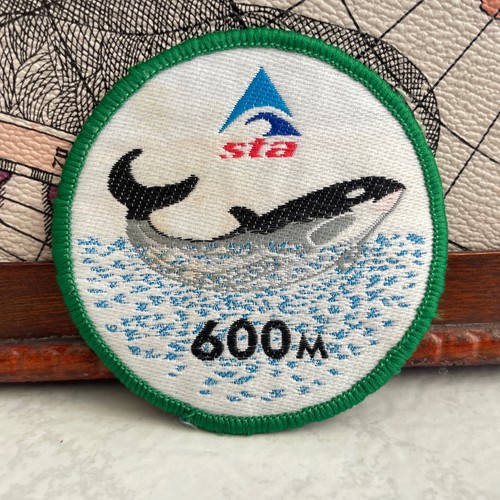 Vintage patch swimming sta - patch,