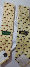 2 Silk Horse Racing Ties  Hand