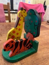 Vintage Hand-Painted Wooden