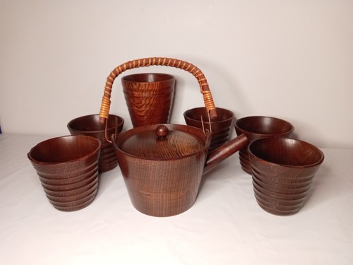 Japanese wooden thread - wooden, tea