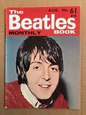 The Beatles Book Monthly Magazine - Original 1960s Issue - no.61 August 1968