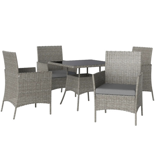 Five pieces rattan - five-pieces, set