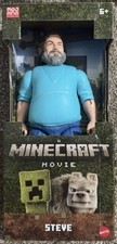 Mattel Minecraft Large-Scale Action Figure, 12 inch Posable Steve Toy 