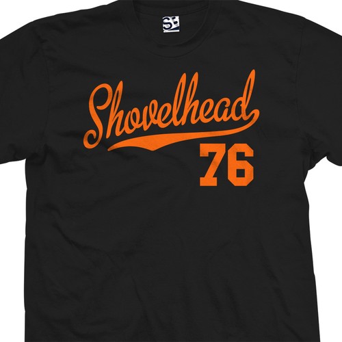 Shovelhead script shirt - t-shirt, |