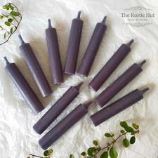 10 SHORT Dinner Candles 11cmx2cm Grey Pink White Green Coal Blue Linen Red Mixed