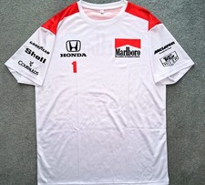 Marlboro McLaren 1988 89 90 Honda Senna Prost F1 Team Style Shirt Mens Issue