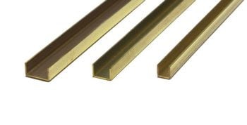 Brass channel strips 305mm - k&s,
