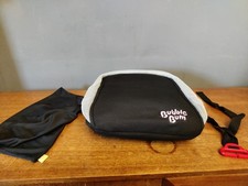 Bubble Bum Black Portable Packable Travel Car Booster Seat with carry bag