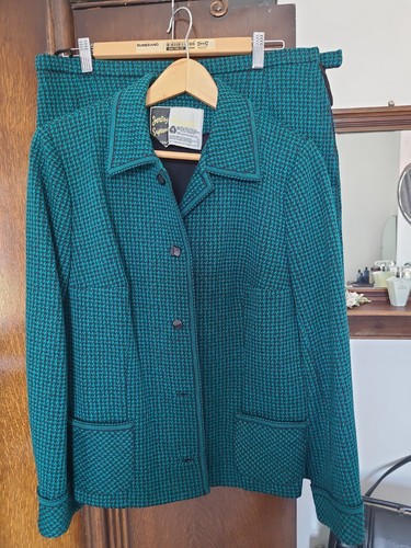 Vintage ladies green black - green,