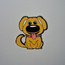 Enamel Metal Pin Badge Accessory Disney UP Movie Film Dug The Dog Cute Golden  