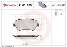 FRONT BRAKE PAD SET DISC BRAKE