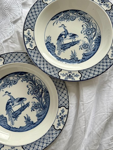 Two vintage dinner plates - two,