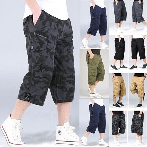 Mens multi pockets cargo - pockets,