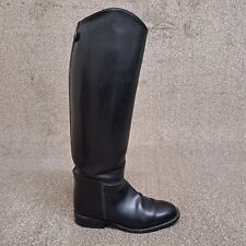 Cavallo Riding Boots Structured Leather 38 UK 6 Black Knee Length
