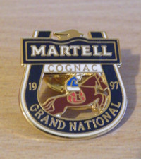 1997 MARTELL COGNAC GRAND NATIONAL PIN BADGE
