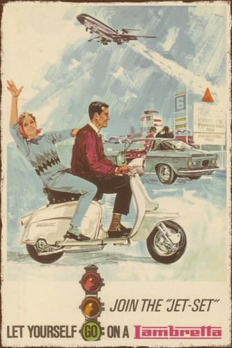 Lambretta moped scooter advert - moped,