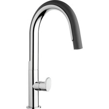 Franke Valdo Pull Out Mono Mixer Kitchen Tap In Grey/Graphite + 5 Year Warranty