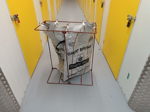 Mail sorting rack sack holder - mail,