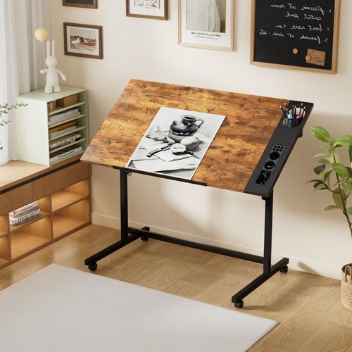 Drafting table adjustable tilt - table,