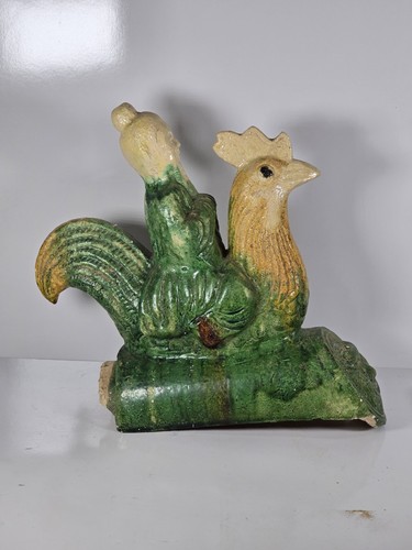 Vintage chinese ceramic roof - vintage,