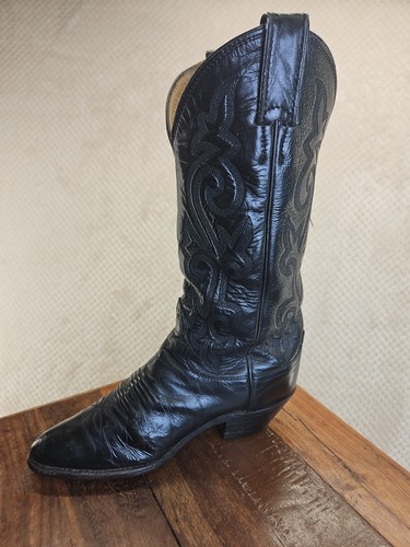 Justin black cowboy boots - justin,