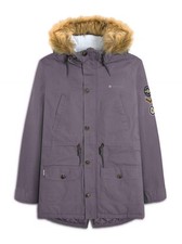 Lambretta Mens Iron Sherpa Lined Parka Jacket