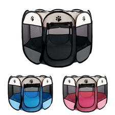 Foldable Fabric Dog Crate Soft Cat Cage Pet Portable Travel Puppy Play Pen Tent