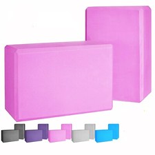 Yoga Block Pilates Foam Foaming Brick Stretch Gym Fitness Exercise Bolster 2x