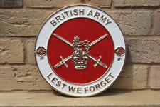 British Army Alloy Wall Plaque
