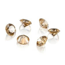 Champagne round brilliant cut - champagne,