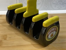  Ceramic Marmite Toast Rack In Yellow & Black Collectable Advertising 