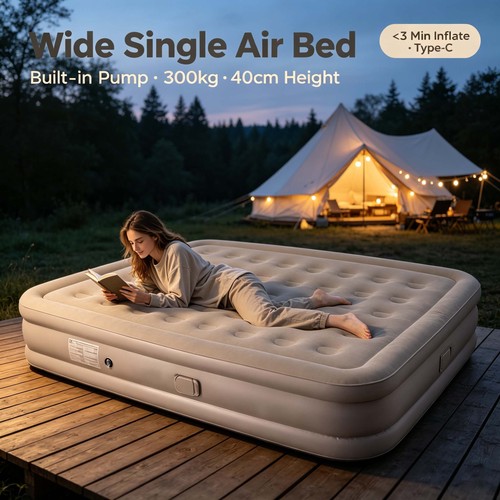 Inflatable airbed high raised - high,